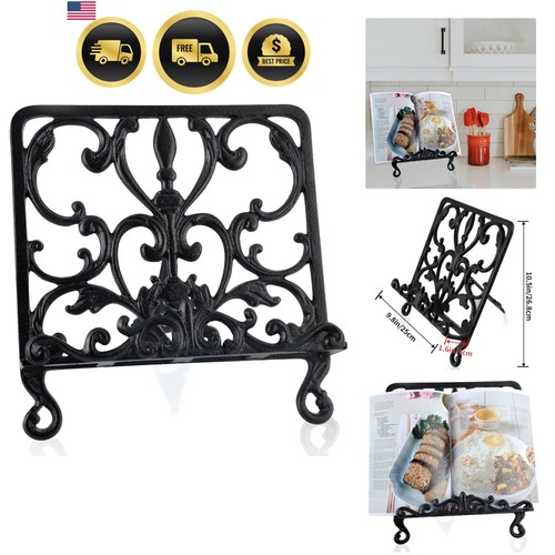Cast iron cookbook stand - cast,